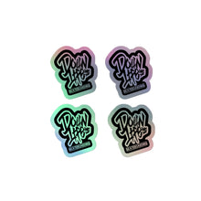 Cargar imagen en el visor de la galería, Down For Life Inc Skateboarding Holographic stickers
