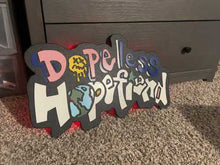 Load and play video in Gallery viewer, Dopeless Hopefiend Custom Wood LED Collectible Sign
