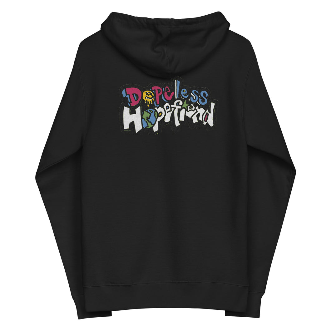 Dopeless Hopefiend fleece zip up hoodie