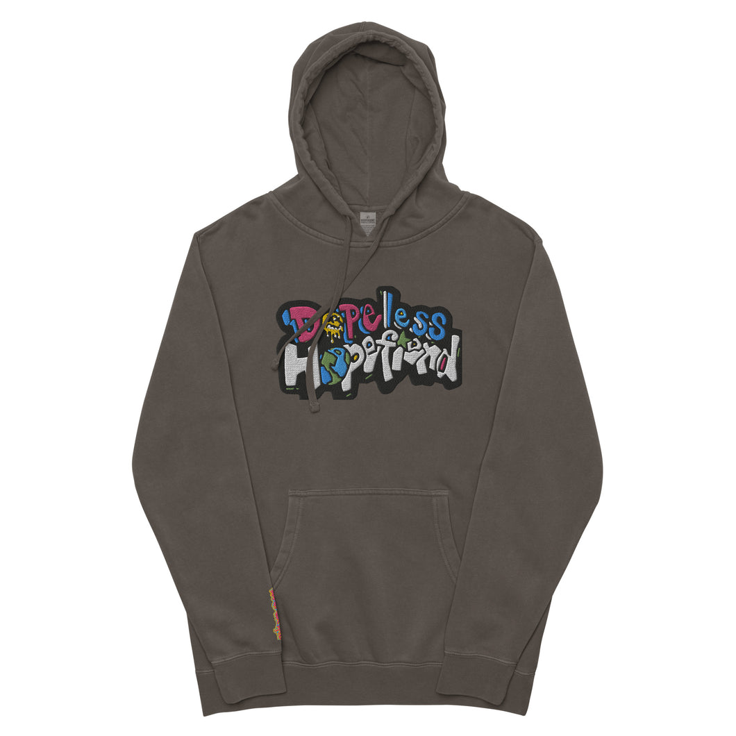 Dopeless Hopefiend pigment-dyed hoodie