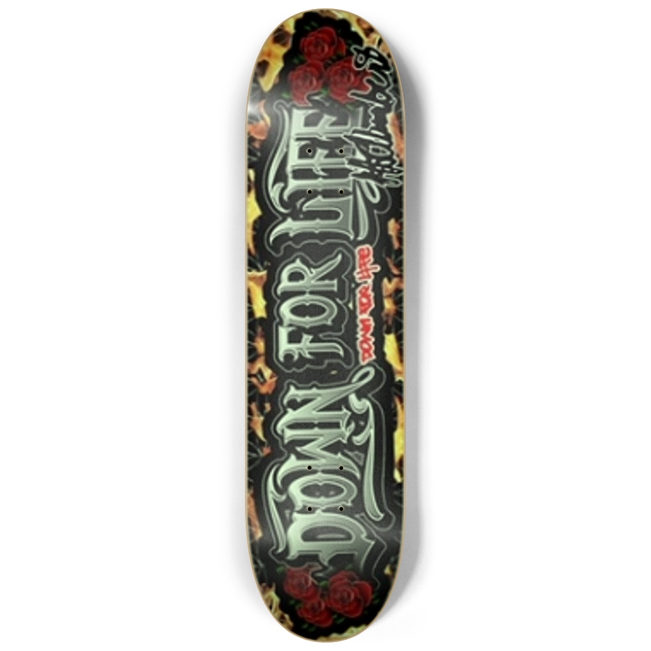 Fire & Flowers “Jeff Llumbert” Custom Skateboard